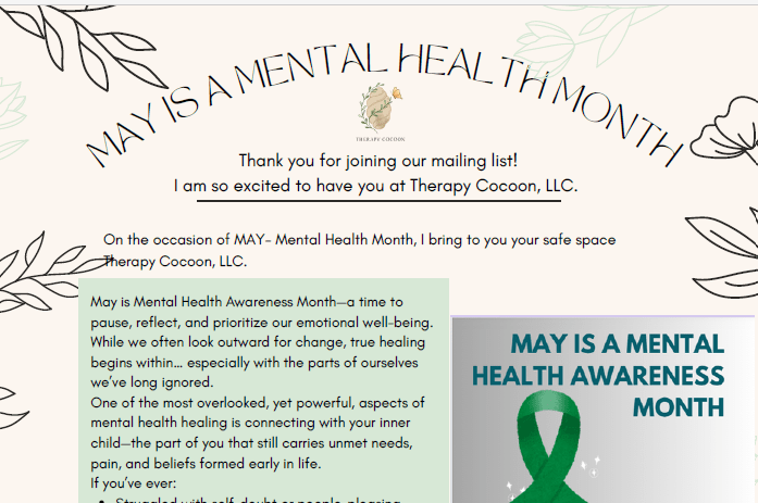 May is a mental health month: Start healing your inner&nbsp;child